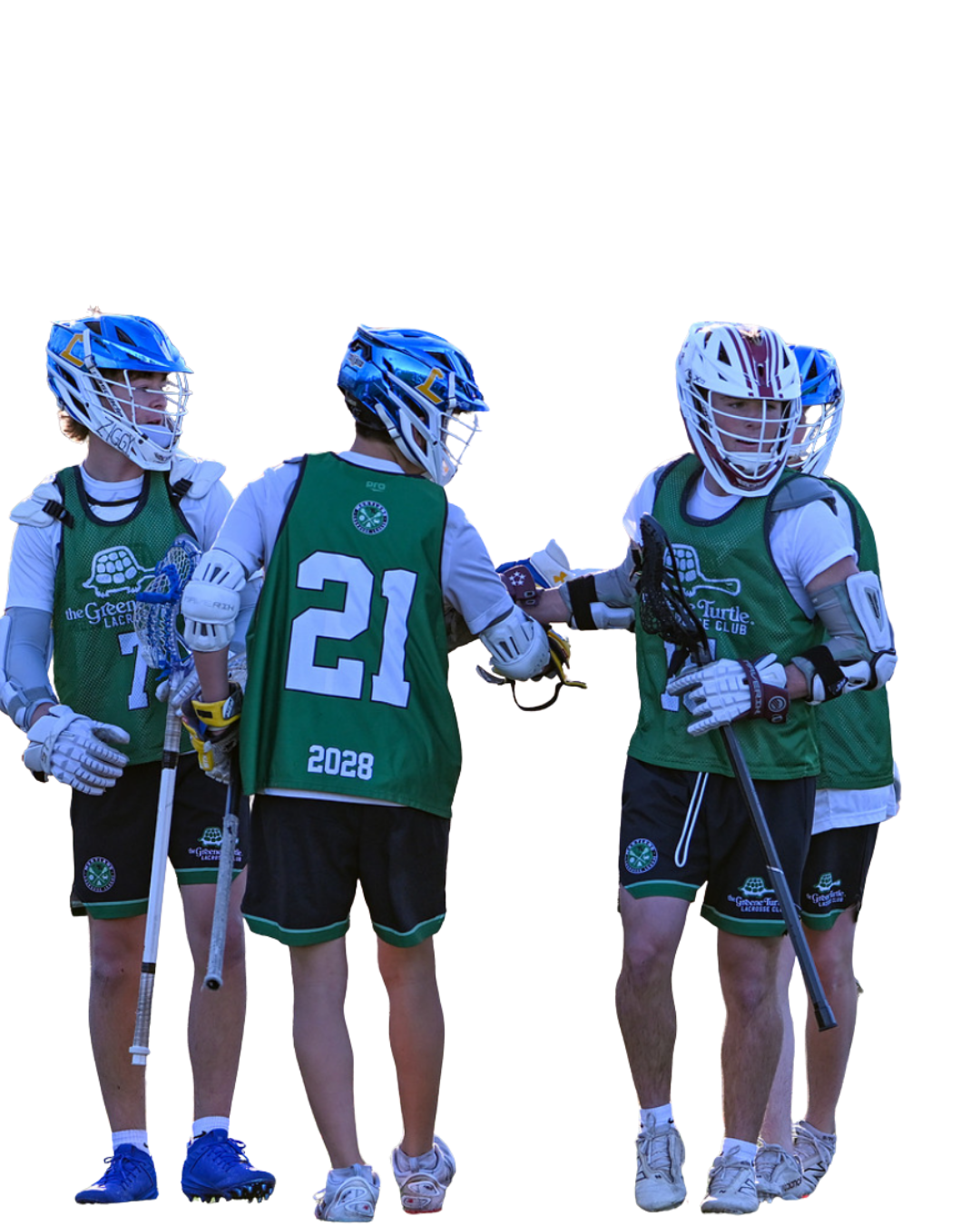 Lacrosse player in action